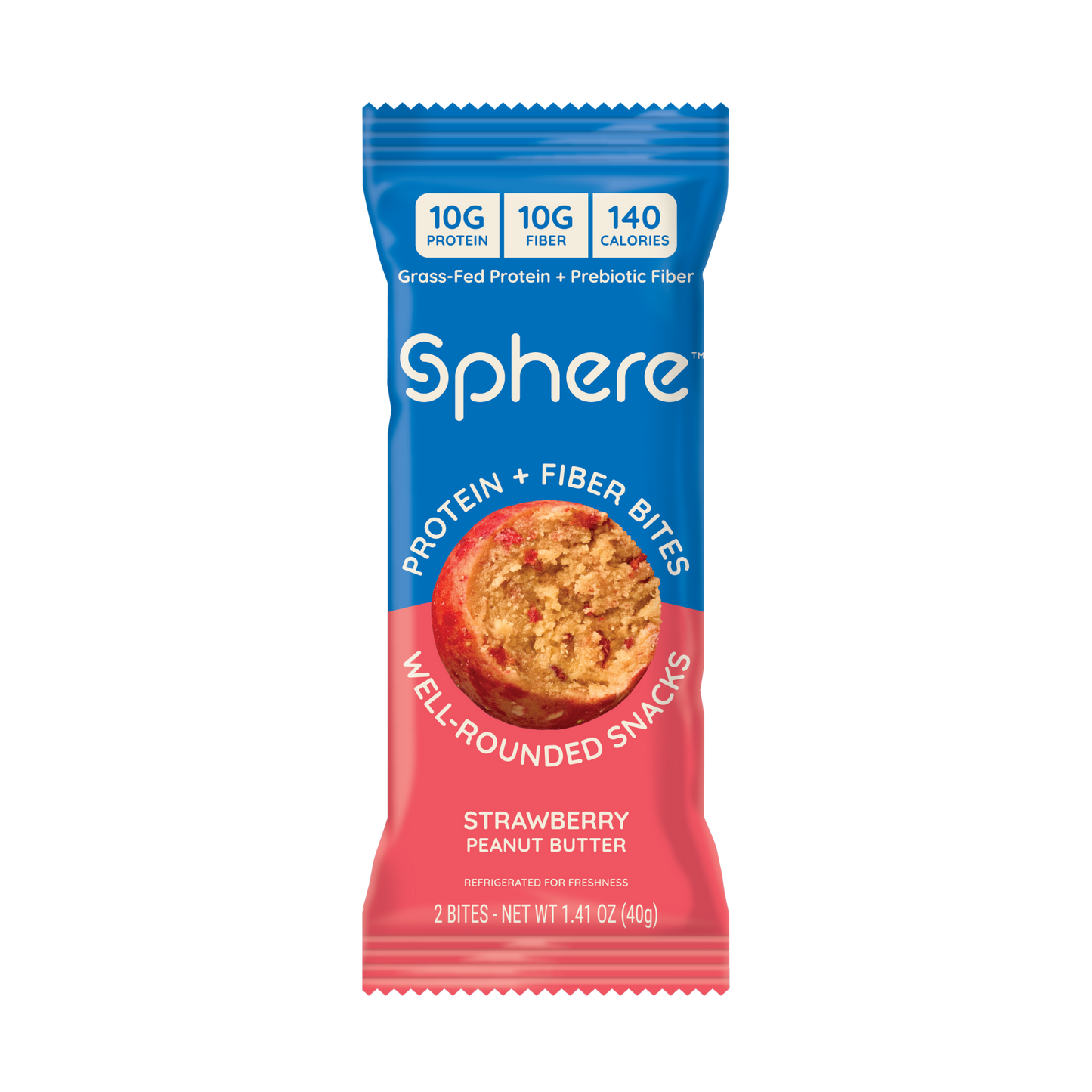 Strawberry Peanut Butter Protein + Fiber Bites