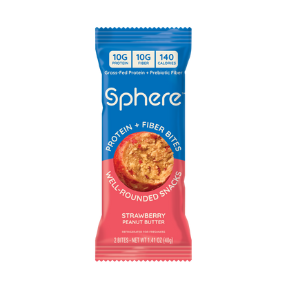 Strawberry Peanut Butter Protein + Fiber Bites