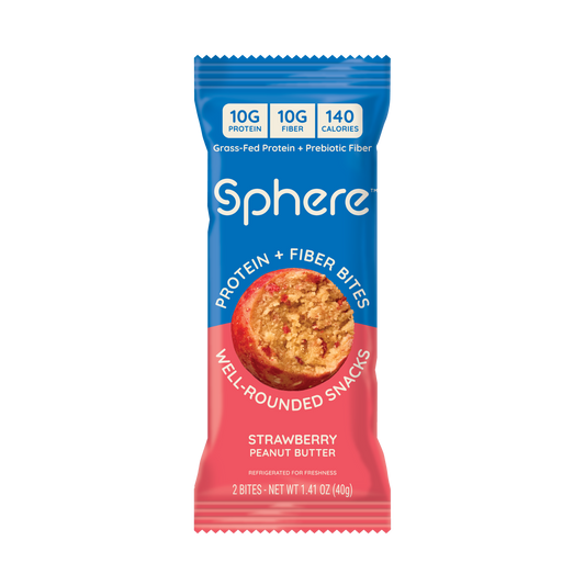 Strawberry Peanut Butter Protein + Fiber Bites