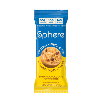 Banana Chocolate Peanut Butter Protein + Fiber Bites