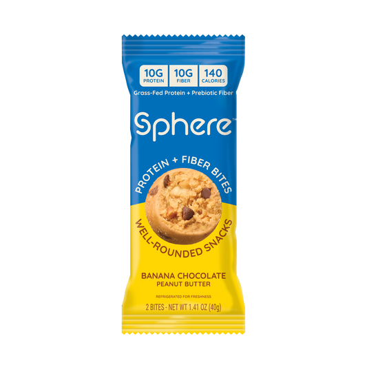 Banana Chocolate Peanut Butter Protein + Fiber Bites