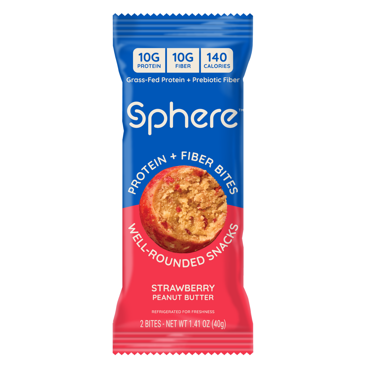 Strawberry Peanut Butter Protein + Fiber Bites