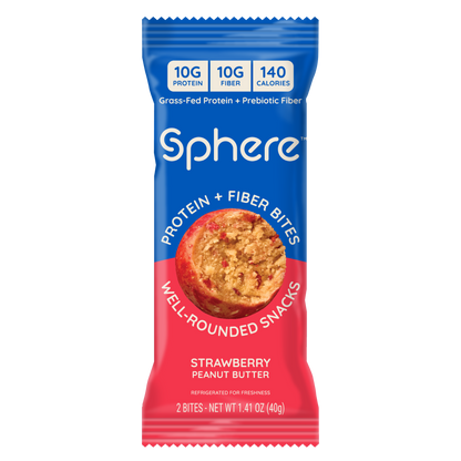 Strawberry Peanut Butter Protein + Fiber Bites