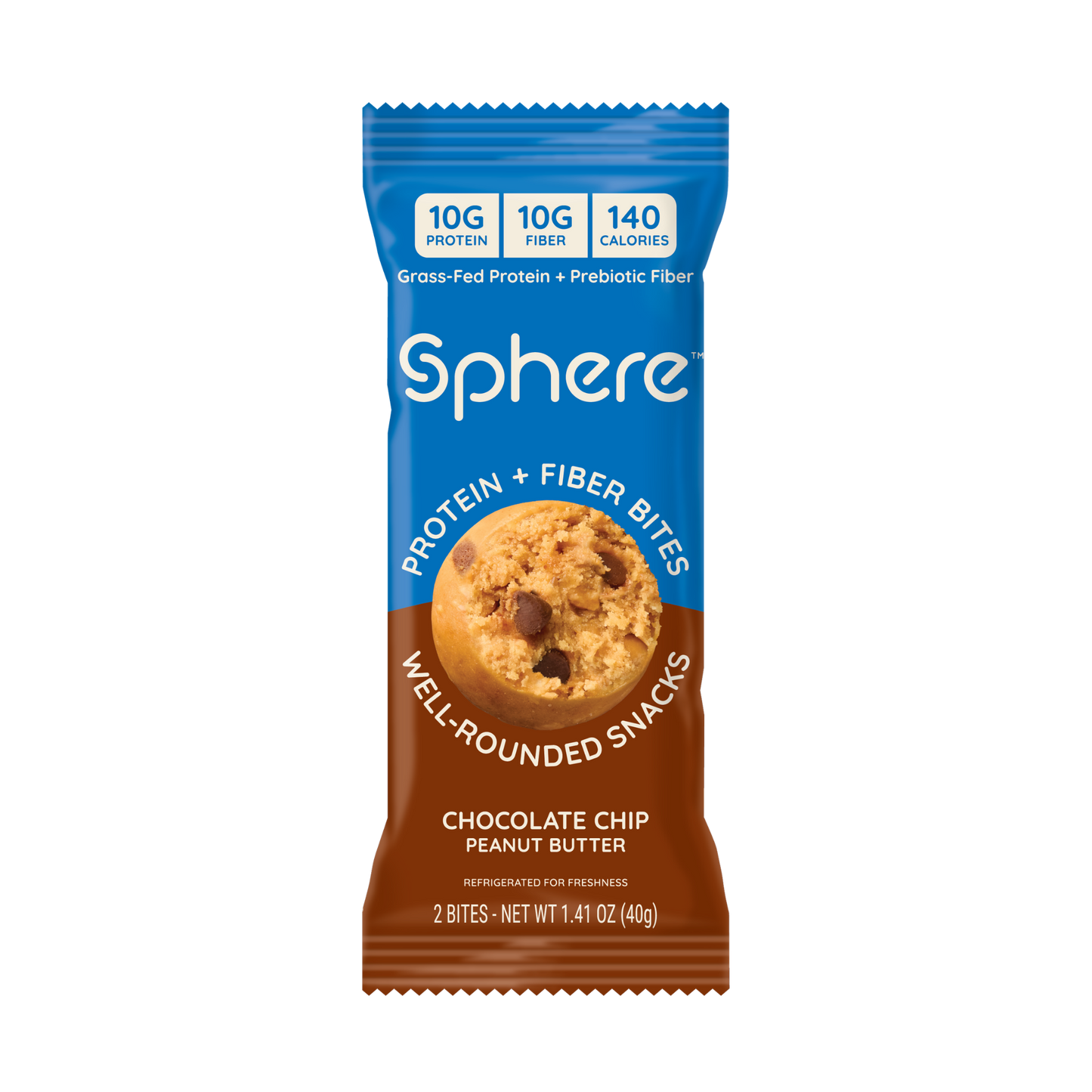 Chocolate Chip Peanut Butter Protein + Fiber Bites