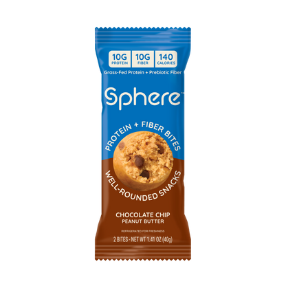 Chocolate Chip Peanut Butter Protein + Fiber Bites